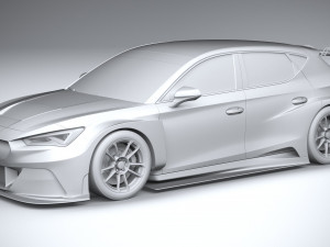 Seat Leon Cupra E-racer 2021 Modèle 3D