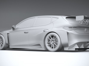 Seat Leon Cupra E-racer 2021 Modèle 3D