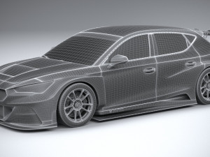 Seat Leon Cupra E-racer 2021 Modèle 3D