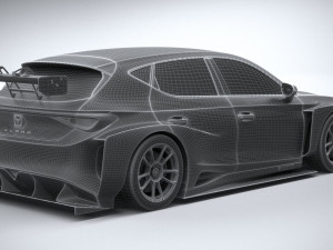 Seat Leon Cupra E-racer 2021 Modèle 3D