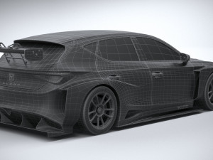 Seat Leon Cupra E-racer 2021 Modèle 3D