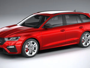 Skoda Octavia Estate RS 2020 Modelo 3D