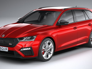 Skoda Octavia Estate RS 2020 3Dモデル