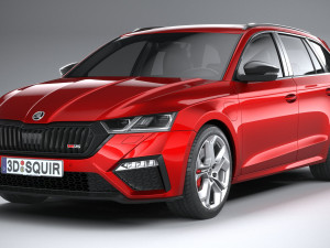 Skoda Octavia Estate RS 2020 3Dモデル