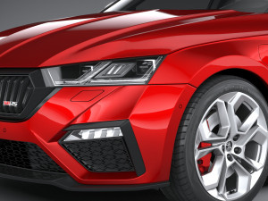 Skoda Octavia Estate RS 2020 3Dモデル