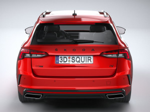 Skoda Octavia Estate RS 2020 3Dモデル