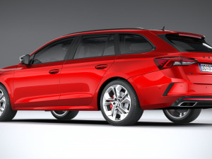 Skoda Octavia Estate RS 2020 3Dモデル