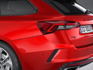 Skoda Octavia Estate RS 2020 3Dモデル