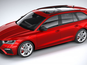 Skoda Octavia Estate RS 2020 3Dモデル