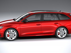 Skoda Octavia Estate RS 2020 3Dモデル