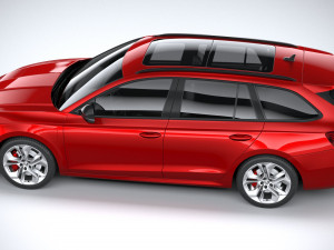 Skoda Octavia Estate RS 2020 3Dモデル