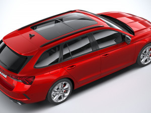 Skoda Octavia Estate RS 2020 3Dモデル