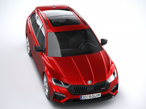 Skoda Octavia Estate RS 2020 3Dモデル