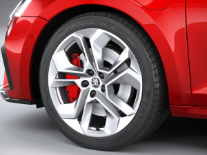 Skoda Octavia Estate RS 2020 3Dモデル