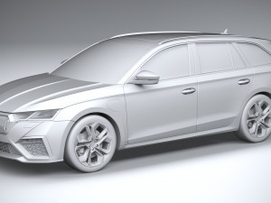 Skoda Octavia Estate RS 2020 3Dモデル