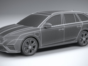 Skoda Octavia Estate RS 2020 3Dモデル