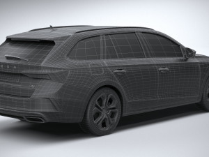 Skoda Octavia Estate RS 2020 3Dモデル
