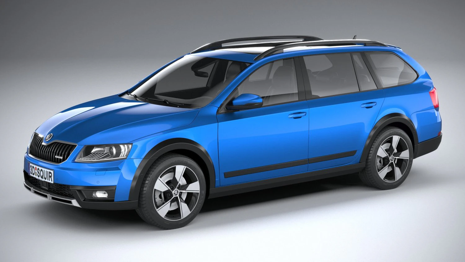 Skoda Octavia Scout 2015-2016 3D Model .c4d .max .obj .3ds .fbx .stl .blend 