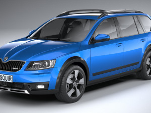 Skoda Octavia Scout 2015-2016 Model 3D