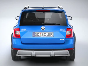 Skoda Octavia Scout 2015-2016 3D Model