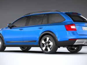 Skoda Octavia Scout 2015-2016 Model 3D