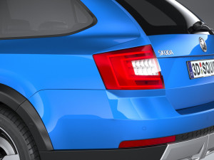 Skoda Octavia Scout 2015-2016 Model 3D