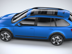 Skoda Octavia Scout 2015-2016 Model 3D