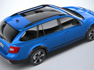 Skoda Octavia Scout 2015-2016 3D Model