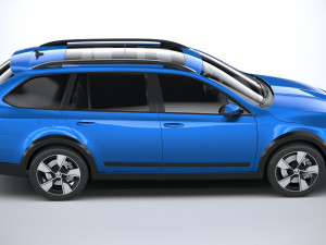Skoda Octavia Scout 2015-2016 Model 3D