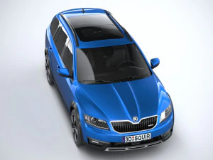 Skoda Octavia Scout 2015-2016 3D Model