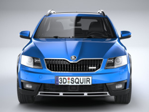 Skoda Octavia Scout 2015-2016 Model 3D