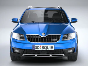 Skoda Octavia Scout 2015-2016 3D Model