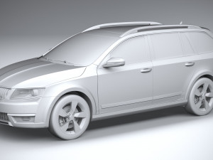 Skoda Octavia Scout 2015-2016 Model 3D