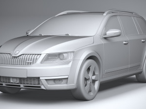 Skoda Octavia Scout 2015-2016 Model 3D