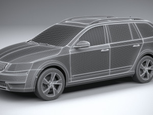 Skoda Octavia Scout 2015-2016 Model 3D