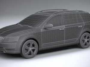 Skoda Octavia Scout 2015-2016 Model 3D