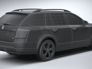 Skoda Octavia Scout 2015-2016 Model 3D