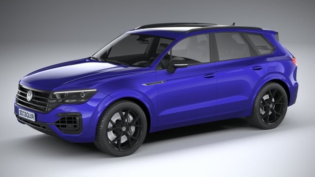 Volkswagen Touareg R 2021 Model 3D .c4d .max .obj .3ds .fbx .stl .blend