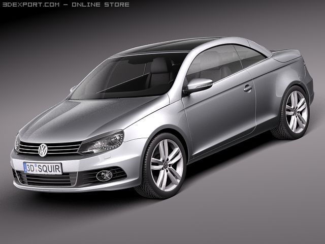 Volkswagen Eos 2011 3D Модель .c4d .max .obj .3ds .fbx .stl .blend 