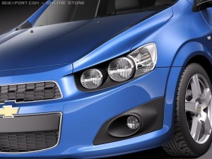 Chevrolet Aveo 2011 Modello 3D