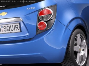Chevrolet Aveo 2011 Modello 3D