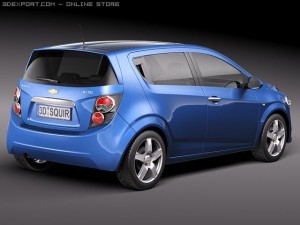 Chevrolet Aveo 2011 Modello 3D