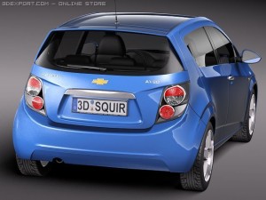 Chevrolet Aveo 2011 Modello 3D