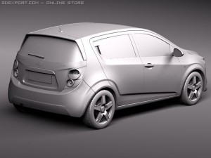Chevrolet Aveo 2011 Modello 3D