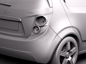 Chevrolet Aveo 2011 Modello 3D