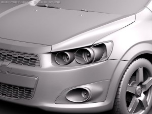 Chevrolet Aveo 2011 Modello 3D