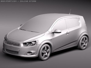 Chevrolet Aveo 2011 Modello 3D