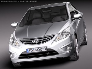 Hyundai Verna 2011 3D 模型
