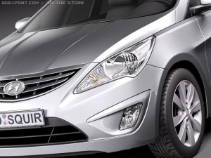 Hyundai Verna 2011 3D 模型
