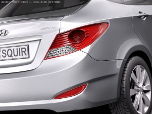Hyundai Verna 2011 3D 模型